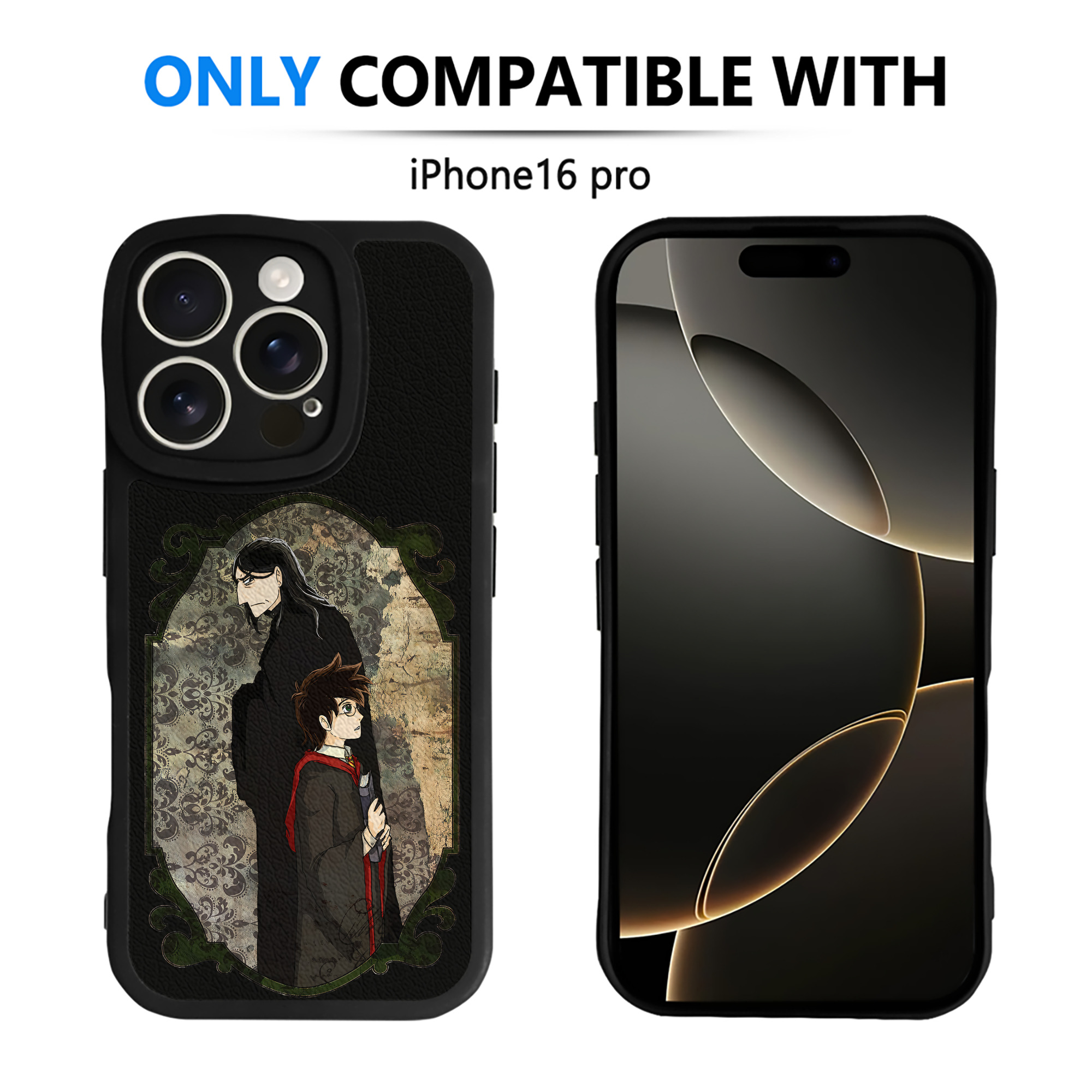 （画像用） Harry Potter ハリー・ポッターシリーズ 【iPhone 16シリーズ対応】シリコンスマホケース（レザー調） 材質：シリコン